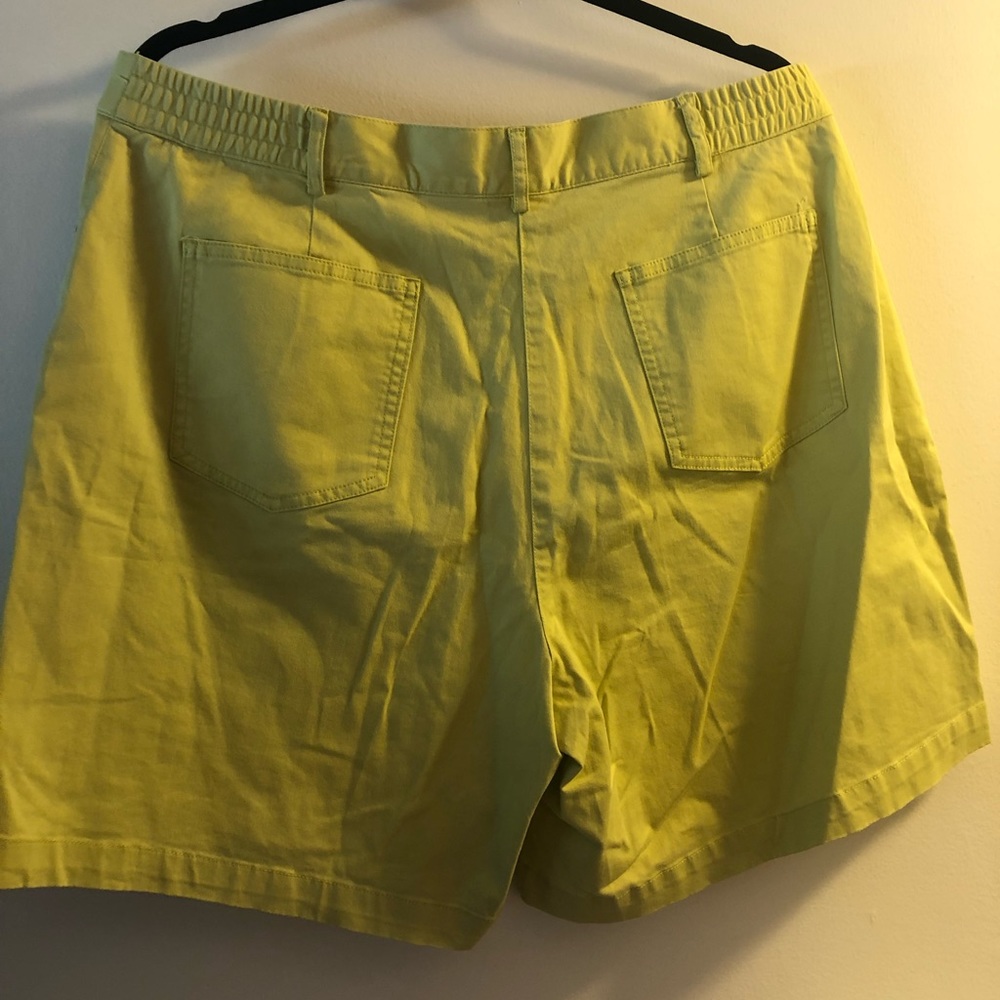 Size 16 lime colored shorts - Picture 3 of 5